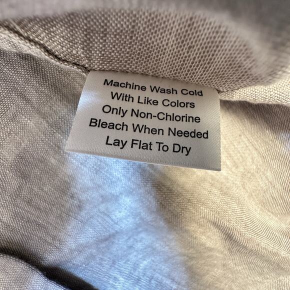 JoS A Bank Reserve Linen Shirt Mens Sz 2XL Tan Beige 100% Linen Long Sleeve NWT - Picture 5 of 9